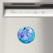 Dolphin-Malerei im Unterwasser-Bild Magnet (In Situ (Geschirrspüler))