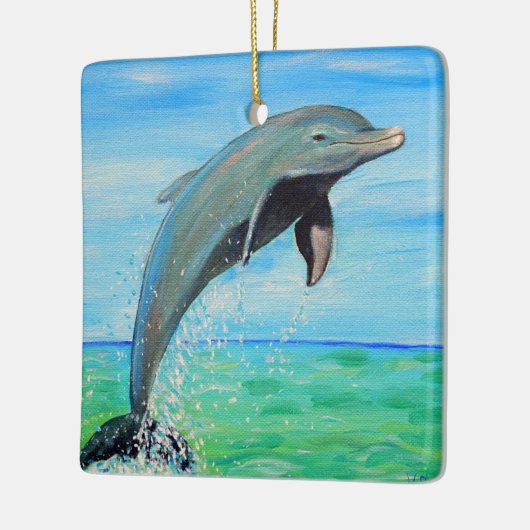 Dolphin-Malerei Keramikornament (Links)