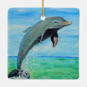 Dolphin-Malerei Keramikornament (Rückseite)