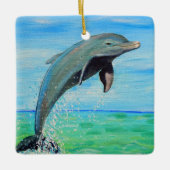 Dolphin-Malerei Keramikornament (Vorderseite)