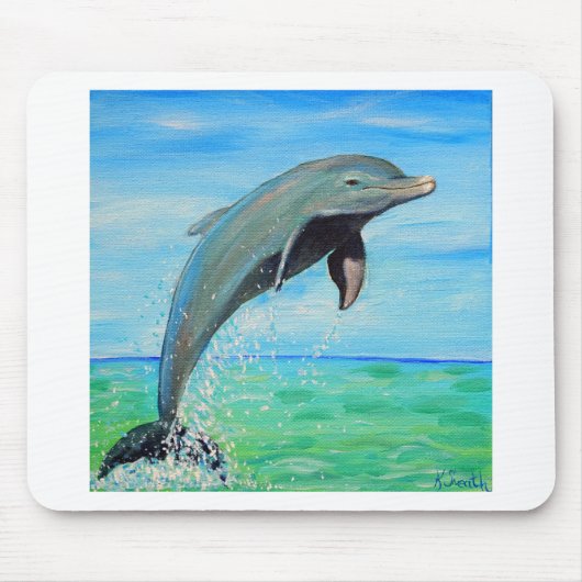 Dolphin-Malerei Mousepad (Vorne)