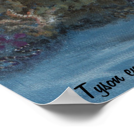 Dolphin-Malerei Poster (Ecke)