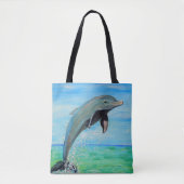 Dolphin-Malerei Tasche (Vorderseite)