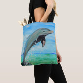 Dolphin-Malerei Tasche (Von Nahem)