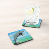 Dolphin-Malerei Untersetzer (Rechte Seite)