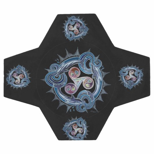 Dolphin Mandala Fußball (Flach)