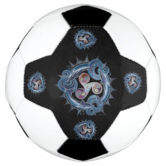 Dolphin Mandala Fußball (Vorderseite)