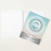 Dolphin Mandala Silver Türkise Custom Nautical Planer (Anzeige)