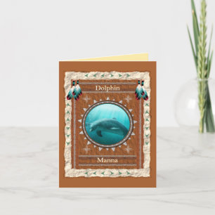 Dolphin - Manna Custom Grußkarte Karte