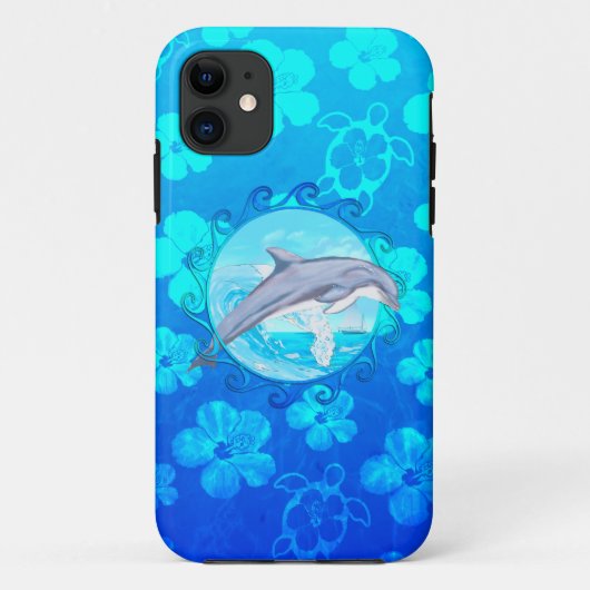 Dolphin Maori Case-Mate iPhone Hülle (Rückseite)