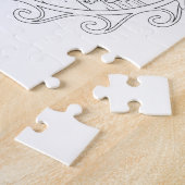 Dolphin Maori Sun Adult Coloring Puzzle (Seite)