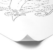 Dolphin Maori Sun Erwachsenenfarbposter Poster (Ecke)