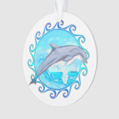 Dolphin Maori Sun Ornament (Vorderseite)