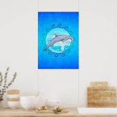 Dolphin Maori Sun Poster (Küche)