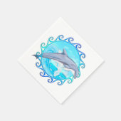 Dolphin Maori Sun Serviette (Ecke)