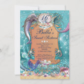 Dolphin Mermaid unter den Party Einladungen des Me (Vorderseite)