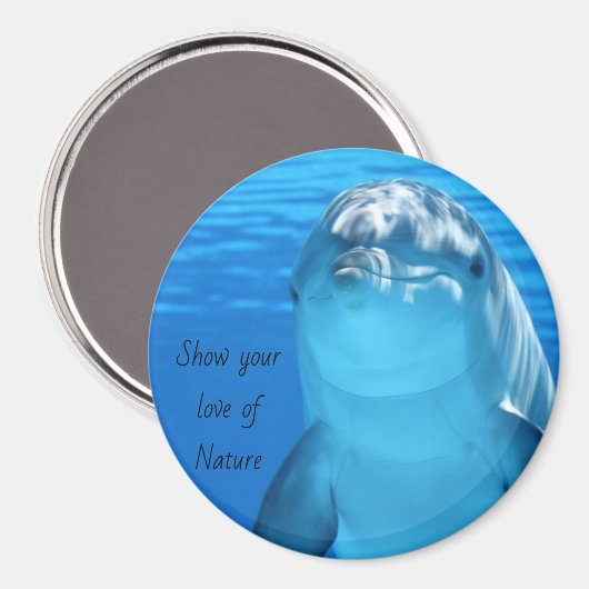Dolphin Message Magnet (Vorderseite/Rückseite)