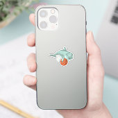 Dolphin mit Basketball Aufkleber (Telefon)
