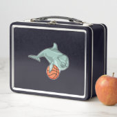 Dolphin mit Basketball Metall Brotdose (Beispiel)