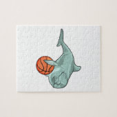 Dolphin mit Basketball Puzzle (Horizontal)