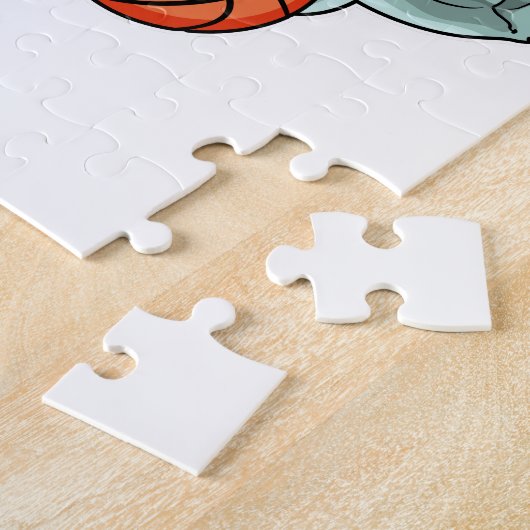 Dolphin mit Basketball Puzzle (Seite)