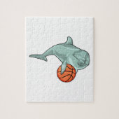 Dolphin mit Basketball Puzzle (Vertikal)