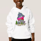 Dolphin mit Brille Hoodie (Vorderseite)