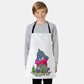 Dolphin mit Brille Schürze (Getragen)