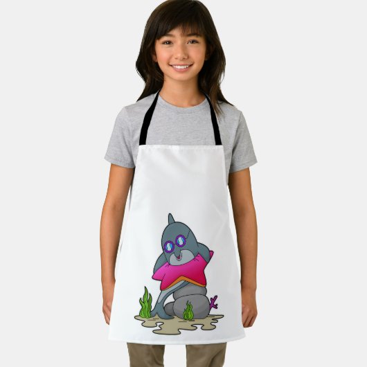 Dolphin mit Brille Schürze (Insitu)