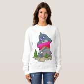 Dolphin mit Brille Sweatshirt (Vorne ganz)