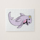Dolphin mit Daisy-Blume Puzzle (Horizontal)