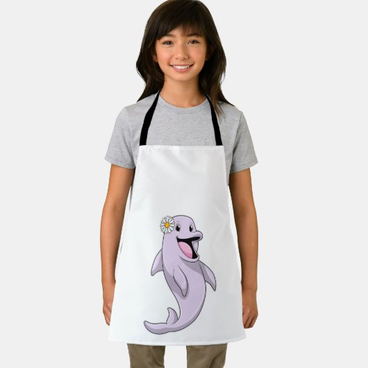 Dolphin mit Daisy-Blume Schürze (Insitu)