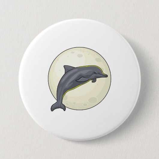 Dolphin mit dem Mond Button (Vorderseite)