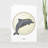 Dolphin mit dem Mond Karte (Rückseite)