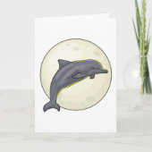 Dolphin mit dem Mond Karte (Vorderseite)