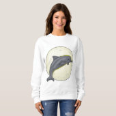 Dolphin mit dem Mond Sweatshirt (Vorne ganz)