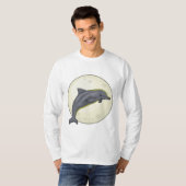 Dolphin mit dem Mond T-Shirt (Vorne ganz)