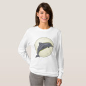 Dolphin mit dem Mond T-Shirt (Vorne ganz)