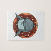 Dolphin mit Donut Puzzle (Horizontal)