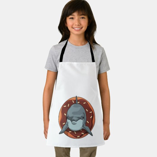 Dolphin mit Donut Schürze (Insitu)