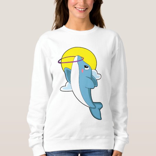 Dolphin mit Fitness-Reifen Sweatshirt (Vorderseite)