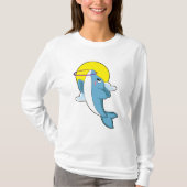 Dolphin mit Fitness-Reifen T-Shirt (Vorderseite)