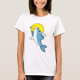 Dolphin mit Fitness-Reifen T-Shirt