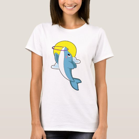 Dolphin mit Fitness-Reifen T-Shirt (Vorderseite)