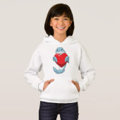 Dolphin mit Herz Hoodie (Vorne ganz)