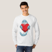 Dolphin mit Herz T-Shirt (Vorne ganz)