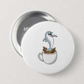 Dolphin mit Kaffee-Cup Button (Vorne & Hinten)