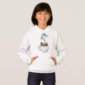 Dolphin mit Kaffee-Cup Hoodie (Vorne ganz)