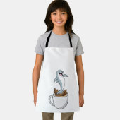 Dolphin mit Kaffee-Cup Schürze (Insitu)