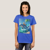Dolphin mit Kaninchen T-Shirt (Vorne ganz)